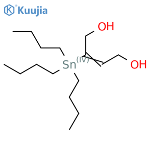 2-Butene-1,4-diol, 2-(tributylstannyl)-, (2Z)- structure