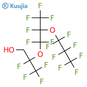 2,3,3,3-Tetrafluoro-2-(1,1,2,3,3,3-hexafluoro-2-(perfluoropropoxy)propoxy)propan-1-ol structure