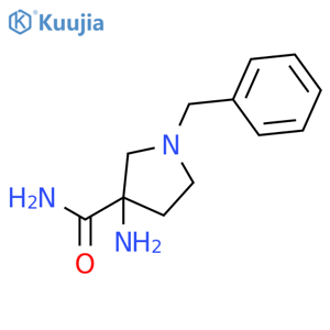 3-amino-1-benzyl-pyrrolidine-3-carboxylic acid structure