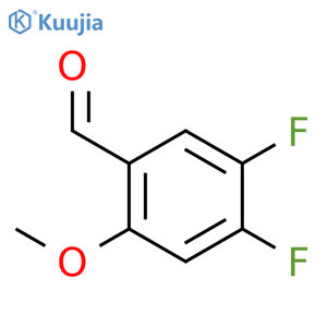 4,5-Difluoro-2-methoxybenzaldehyde structure