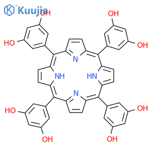 5,10,15,20-Tetrakis(3,5-dihydroxyphenyl)porphyrin structure