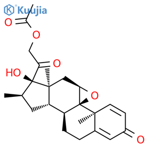 (11α,16α)-21-(Acetyloxy)-9,11-epoxy-17-hydroxy-16-methylpregna-1,4-diene-3,20-dione structure