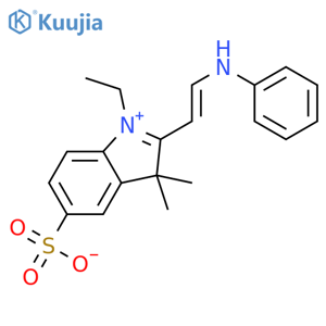 1-Ethyl-3,3-dimethyl-2-(2-(phenylamino)-vinyl)-3H-indol-1-ium-5-sulfonate structure