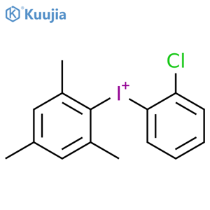 (2-Chlorophenyl)(2,4,6-trimethylphenyl)iodonium structure