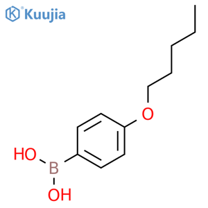 (4-pentyloxyphenyl)boronicacid structure