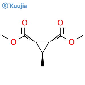 1,2-Cyclopropanedicarboxylic acid, 3-methyl-, dimethyl ester, (1α,2α,3β)- (6CI,7CI,8CI,9CI) structure