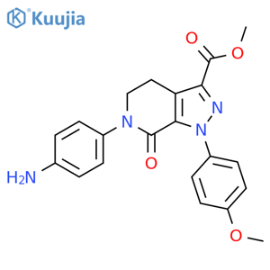 6-(4-Aminophenyl)-4,5,6,7-tetrahydro-1-(4-methoxyphenyl)-7-oxo-1H-pyrazolo3,4-cpyridine-3-carboxylic Acid Methyl Ester structure