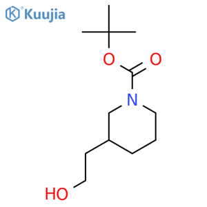 Tert-butyl 3-(2-hydroxyethyl)piperidine-1-carboxylate structure