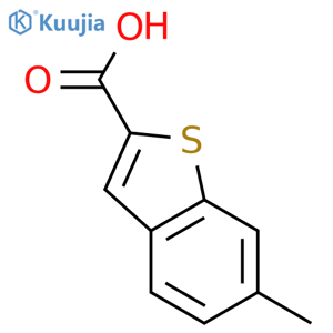 6-methyl-1-benzothiophene-2-carboxylic acid structure