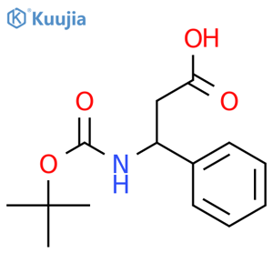 3-(Boc-Amino)-3-phenylpropionic acid structure