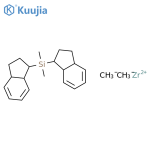 Zirconium,[(dimethylsilylene)bis[(1,2,3,3a,7a-h)-1H-inden-1-ylidene]]dimethyl- structure