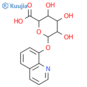 8-Hydroxyquinoline-b-D-glucuronide structure