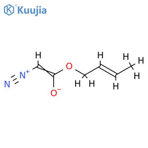 Acetic acidto,2-diazo-, (2E)-2-buten-1-yl ester structure