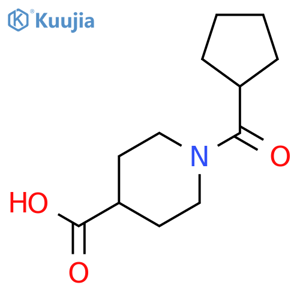 1-(Cyclopentylcarbonyl)piperidine-4-carboxylic acid structure