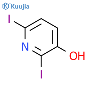 2,6-diiodo-3-pyridinol structure