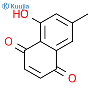 5-hydroxy-7-methyl-1,4-dihydronaphthalene-1,4-dione structure