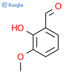 2-Hydroxy-3-methoxybenzaldehyde structure