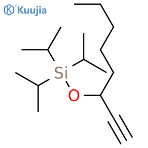 Silane, [(1-ethynylhexyl)oxy]tris(1-methylethyl)- structure