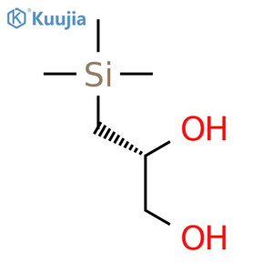 1,2-Propanediol, 3-(trimethylsilyl)-, (R)- structure