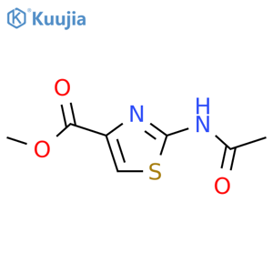 4-Thiazolecarboxylicacid, 2-(acetylamino)-, methyl ester structure