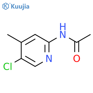 N-(5-Chloro-4-methyl-pyridin-2-yl)acetamide structure