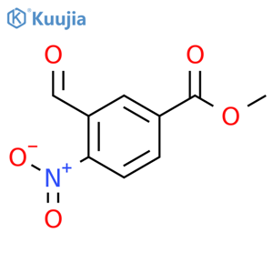 methyl 3-formyl-4-nitro-benzoate structure