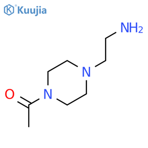 1-[4-(2-aminoethyl)piperazin-1-yl]ethan-1-one structure