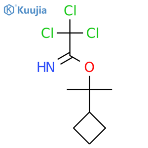 Ethanimidic acid, 2,2,2-trichloro-, 1-cyclobutyl-1-methylethyl ester structure