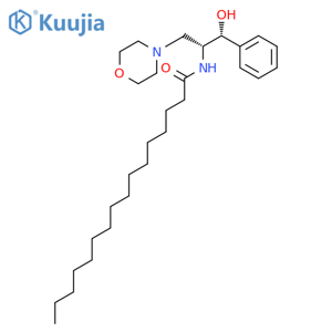 Hexadecanamide,N-[(1R,2R)-2-hydroxy-1-(4-morpholinylmethyl)-2-phenylethyl]-, rel- structure