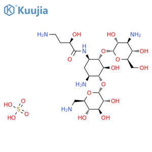 Amikacin Sulfate Salt structure