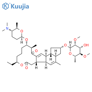 1H-as-Indaceno[3,2-d]oxacyclododecin-7,15-dione,2-[(6-deoxy-2,4-di-O-methyl-a-L-mannopyranosyl)oxy]-13-[[(2R,5S,6R)-5-(dimethylamino)tetrahydro-6-methyl-2H-pyran-2-yl]oxy]-9-ethyl-2,3,3a,5a,5b,6,9,10,11,12,13,14,16a,16b-tetradecahydro-4,14-dimethyl-,(2S,3aR,5aS,5bS,9S,13S,14R,16aS,16bS)- structure