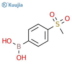 4-(Methylsulfonyl)phenylboronic acid structure