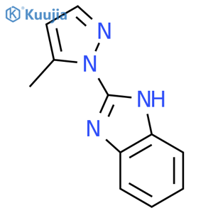 1H-Benzimidazole,2-(5-methyl-1H-pyrazol-1-yl)- structure