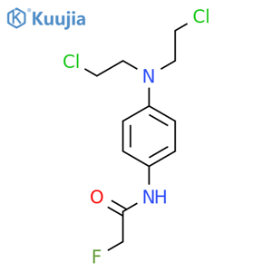 Acetamide,N-[4-[bis(2-chloroethyl)amino]phenyl]-2-fluoro- structure