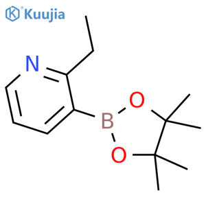 2-ethyl-3-(4,4,5,5-tetramethyl-1,3,2-dioxaborolan-2-yl)pyridine structure