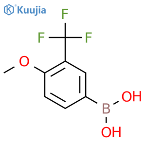 (4-methoxy-3-trifluoromethylphenyl)boronic acid structure