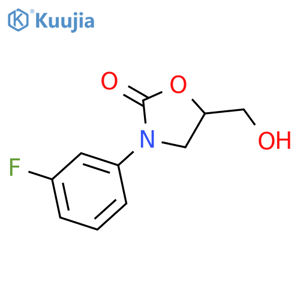 (R)-3-(3-Fluorophenyl)-5-(hydroxymethyl)oxazolidin-2-one structure