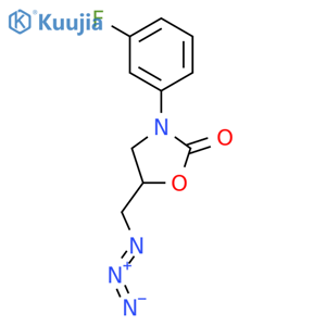 (5R)-5-(Azidomethyl)-3-(3-fluorophenyl)-2-oxazolidinone structure