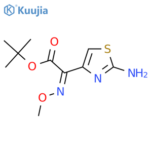 tert-butyl (2Z)-2-(2-amino-1,3-thiazol-4-yl)-2-(methoxyimino)acetate structure