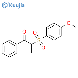 2-[(4-Methoxyphenyl)sulfonyl]-1-phenyl-1-propanone structure