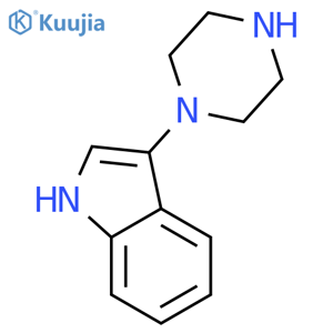 3-(piperazin-1-yl)-1H-indole structure