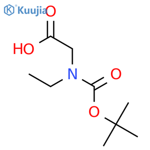 BOC-N-ethylglycine structure