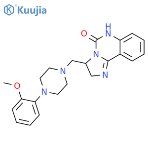 Imidazo[1,2-c]quinazolin-5(3H)-one,2,6-dihydro-3-[[4-(2-methoxyphenyl)-1-piperazinyl]methyl]- structure