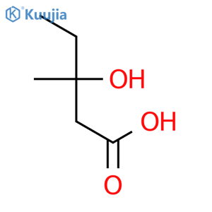 3-Hydroxy-3-methylpentanoic acid structure