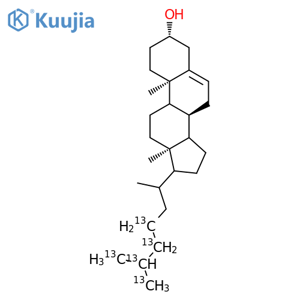 Cholesterol-13C5 structure