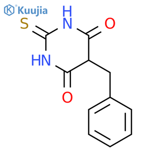 5-benzyl-2-sulfanylidene-1,3-diazinane-4,6-dione structure