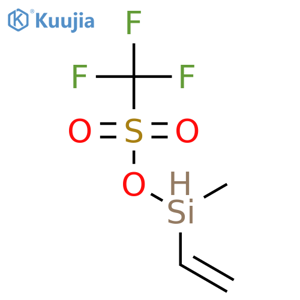 Methanesulfonic acid, trifluoro-, ethenylmethylsilyl ester structure