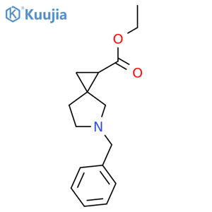 5-Azaspiro[2.4]heptane-1-carboxylicacid, 5-(phenylmethyl)-, ethyl ester structure