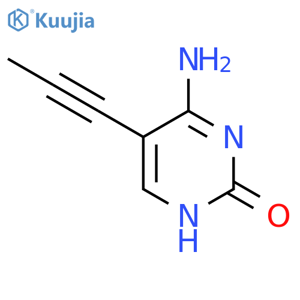 2(1H)-Pyrimidinone,6-amino-5-(1-propyn-1-yl)- structure