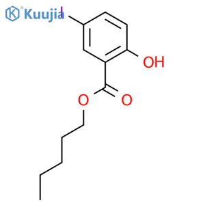 Pentyl 2-hydroxy-5-iodobenzoate structure